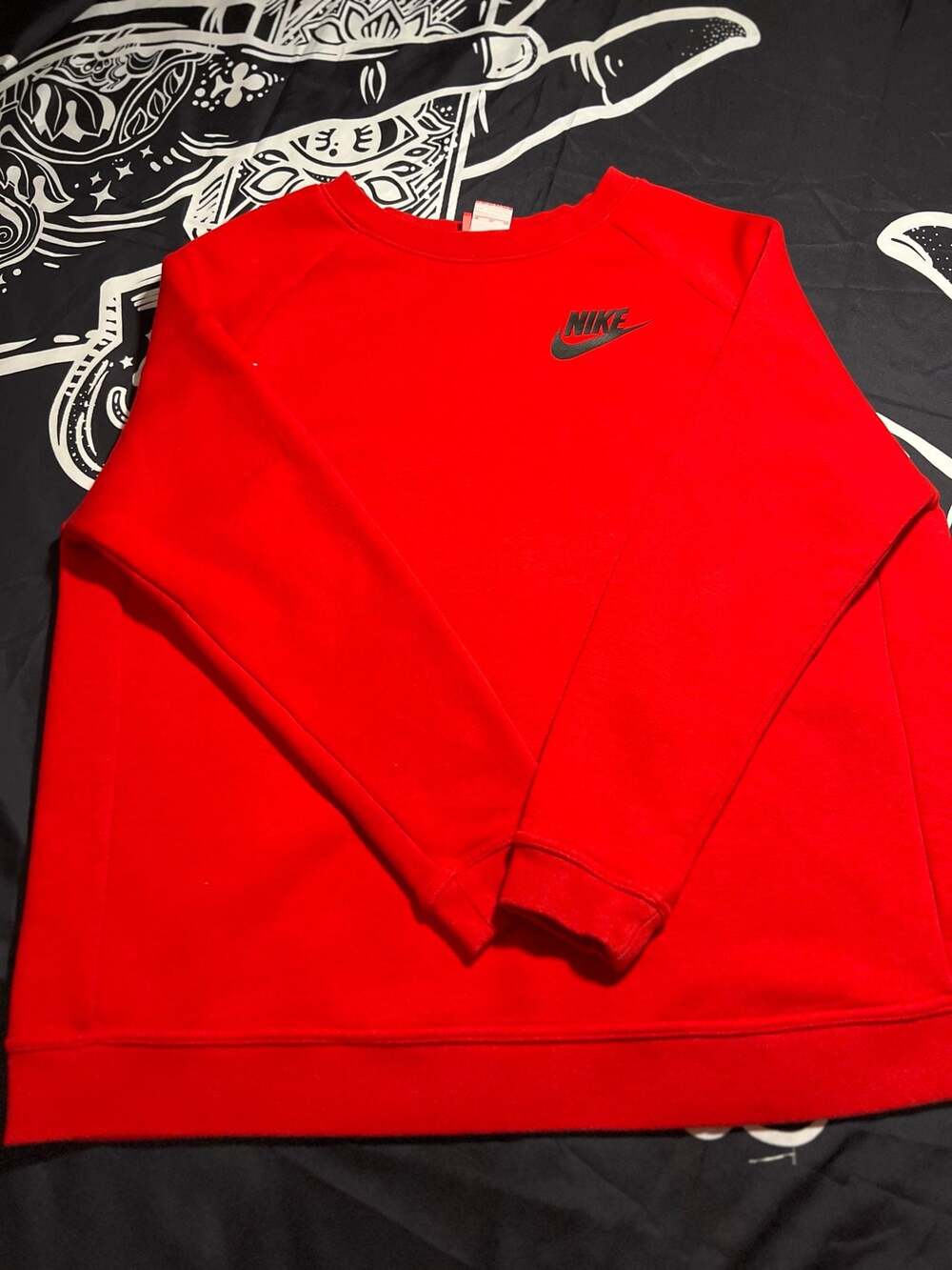 Nike Sportswear Club Fleece Red Crewneck Sweatshirt XL